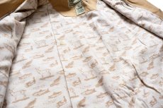 画像5: L.L.Bean 総柄 コットンライナー ダック地 フィールドコート タン XL-R★ジャケット ハンティング (5)