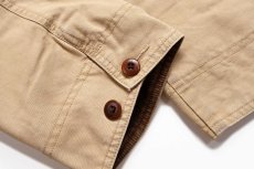 画像7: L.L.Bean 総柄 コットンライナー ダック地 フィールドコート タン XL-R★ジャケット ハンティング (7)