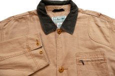 画像3: L.L.Bean タータンチェック ネルライナー ダック地 フィールドコート 茶 XL-T★ジャケット ハンティング (3)
