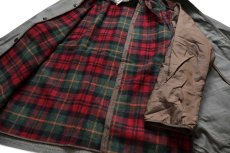 画像5: L.L.Bean タータンチェック Thinsulate×ウールライナー ダック地 フィールドコート グリーン XL-R★ジャケット (5)