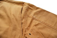 画像8: L.L.Bean タータンチェック ネルライナー ダック地 フィールドコート 茶 XL-R★B ジャケット ハンティング (8)
