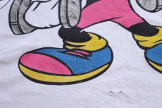 画像5: 90s ミニー マウス ラメプリント コットンTシャツ 白 (5)