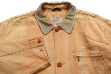 画像3: L.L.Bean タータンチェック ネルライナー ダック地 フィールドコート 茶 XL-R★B ジャケット ハンティング (3)