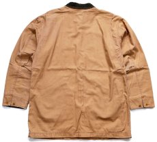 画像2: L.L.Bean タータンチェック ネルライナー ダック地 フィールドコート 茶 XL-T★ジャケット ハンティング (2)
