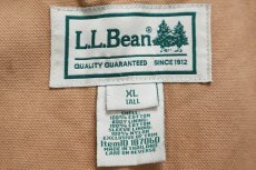 画像4: L.L.Bean タータンチェック ネルライナー ダック地 フィールドコート 茶 XL-T★ジャケット ハンティング (4)