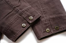 画像7: L.L.Bean ETS刺繍 タータンチェック Thinsulate×ウールライナー ダック地 フィールドコート 焦げ茶 XL★ジャケット ハンティング (7)