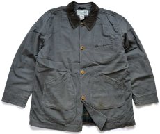 画像1: L.L.Bean タータンチェック Thinsulate×ウールライナー ダック地 フィールドコート グリーン XL-R★ジャケット (1)