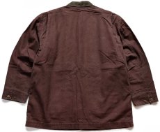 画像2: L.L.Bean ETS刺繍 タータンチェック Thinsulate×ウールライナー ダック地 フィールドコート 焦げ茶 XL★ジャケット ハンティング (2)