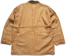 画像2: L.L.Bean タータンチェック ネルライナー ダック地 フィールドコート 茶 XL-R★A ジャケット ハンティング (2)