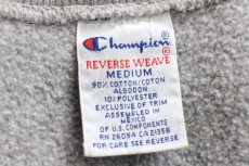 画像4: 90s メキシコ製 Championチャンピオン ワンポイント リバースウィーブ スウェット グレー M★207 (4)
