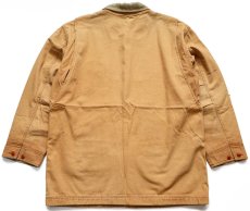 画像2: L.L.Bean タータンチェック ネルライナー ダック地 フィールドコート 茶 XL-R★B ジャケット ハンティング (2)