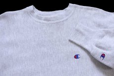 画像3: 90s メキシコ製 Championチャンピオン ワンポイント リバースウィーブ スウェット カスタム 杢グレー M★253 (3)