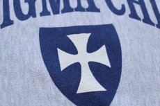 画像4: 90s メキシコ製 Championチャンピオン SIGMA CHI フラタニティ リバースウィーブ スウェット 杢グレー XXL★特大 (4)