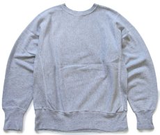 画像2: 90s メキシコ製 Championチャンピオン ワンポイント リバースウィーブ スウェット グレー M★196 (2)