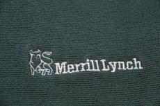 画像4: 90s メキシコ製 Championチャンピオン Merrill Lynch ロゴ刺繍 リバースウィーブ スウェット 緑 フェード XL (4)