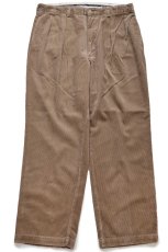 画像2: 90s ポロ ラルフローレン ANDREW PANT ツータック 太畝 コーデュロイパンツ ブラウン W38 L30 (2)
