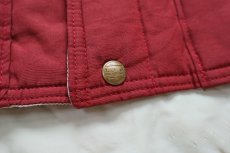 画像6: 80s L.L.Bean NORTHWOODS OUTERWEAR コットン×ナイロン 中綿ダウンベスト バーガンディ S (6)