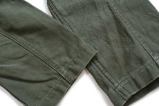 画像7: 50s 米軍 U.S.ARMY コットンサテン ユーティリティシャツ オリーブグリーン カスタム (7)