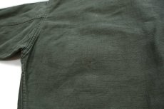 画像6: 50s 米軍 U.S.ARMY コットンサテン ユーティリティシャツ オリーブグリーン カスタム (6)