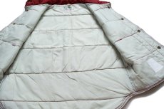 画像5: 80s L.L.Bean NORTHWOODS OUTERWEAR コットン×ナイロン 中綿ダウンベスト バーガンディ S (5)
