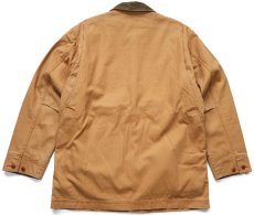 画像2: L.L.Bean タータンチェック PRIMALOFTプリマロフト ライナー付き ダック地 フィールドコート 茶 M-R★ジャケット ハンティング (2)
