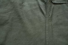 画像5: 50s 米軍 U.S.ARMY コットンサテン ユーティリティシャツ オリーブグリーン カスタム (5)