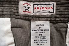 画像6: デッドストック★00s ARIZONA JEAN コットン 太畝 コーデュロイパンツ グレーベージュ W34 L30 (6)