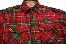 画像3: 70s Woolrichウールリッチ タータンチェック ウール シャツ M (3)