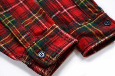 画像6: 70s Woolrichウールリッチ タータンチェック ウール シャツ M (6)