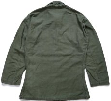 画像2: 50s 米軍 U.S.ARMY コットンサテン ユーティリティシャツ オリーブグリーン カスタム (2)