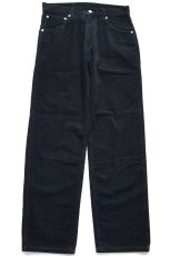 画像2: 00s ルーマニア製 Levi'sリーバイス 521 コットン コーデュロイパンツ 黒 W33 L30★ユーロ (2)