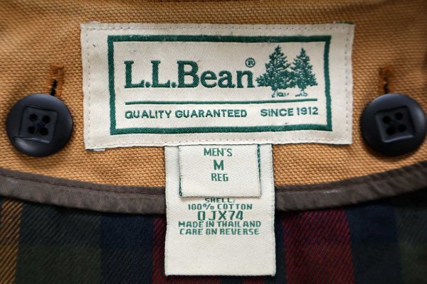 L.L.Bean タータンチェック PRIMALOFTプリマロフト ライナー付き