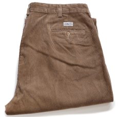画像1: 90s ポロ ラルフローレン ANDREW PANT ツータック 太畝 コーデュロイパンツ ブラウン W38 L30 (1)