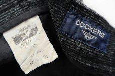 画像6: 00s DOCKERSドッカーズ ツータック スラックス コットン コーデュロイパンツ 薄黒 W38 L32★Levi'sリーバイス (6)