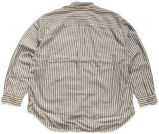 画像2: 90s EddieBauerエディーバウアー Rufton Twill ストライプ ボタンダウン コットンシャツ L (2)