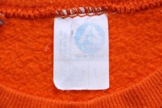 画像5: 80s USA製 ARTEX スヌーピー ウッドストック JOE BRONCO アメフト スウェット オレンジ L★NFL DENVER BRONCOS (5)