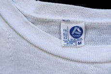 画像4: 70s USA製 ARTEX スヌーピー ウッドストック アメフト 17 ナンバリング コットン フットボールTシャツ 生成り M (4)