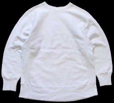 画像2: 90s USA製 Championチャンピオン DOLL AUTHENTIC CLOTHES 刺繍 リバースウィーブ スウェット 白 L (2)