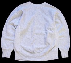 画像2: 90s メキシコ製 Championチャンピオン MOUNT IDA アップリケ リバースウィーブ スウェット 杢グレー M (2)
