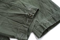 画像8: 80s 米軍 U.S.ARMY コットンサテン カバーオール オールインワン オリーブグリーン M★つなぎ (8)