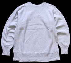 画像2: 90s メキシコ製 Championチャンピオン U.S. SKIING COLORADO 星条旗 刺繍 リバースウィーブ スウェット 杢グレー L (2)