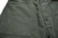 画像6: 80s 米軍 U.S.ARMY コットンサテン カバーオール オールインワン オリーブグリーン M★つなぎ (6)
