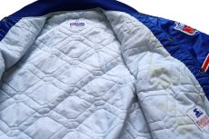 画像5: 90s USA製 PRO LINE STARTERスターター NFL BRONCOS パッチ付き キルティングライナー ナイロンスタジャン 青 XL (5)