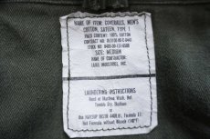 画像5: 80s 米軍 U.S.ARMY コットンサテン カバーオール オールインワン オリーブグリーン M★つなぎ (5)
