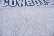 画像5: 90s メキシコ製 Championチャンピオン NFL DALLAS COWBOYS ひび割れプリント リバースウィーブ スウェット 杢グレー XL (5)