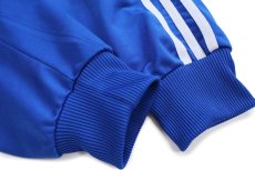 画像5: 90s adidasアディダス トレフォイル ロゴ刺繍 トラックジャケット 青×白 M★ジャージ (5)