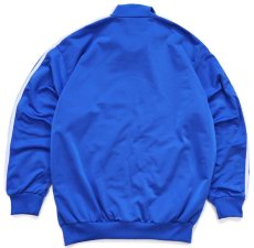 画像2: 90s adidasアディダス トレフォイル ロゴ刺繍 トラックジャケット 青×白 M★ジャージ (2)