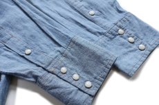 画像6: Wranglerラングラー MS709CH DALZELL 243 Ron 刺繍 コットン シャンブレー ウエスタンシャツ XL (6)