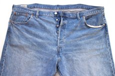 画像4: LEVI'Sリーバイス PREMIUM 501 BIGE USED加工 ストレッチ デニムパンツ W50★SDP4679 超特大 (4)