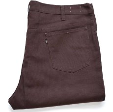 画像1: 70s USA製 Levi'sリーバイス 517 STA-PRESTスタプレ ピケパンツ 焦げ茶 W40★ブーツカット (1)